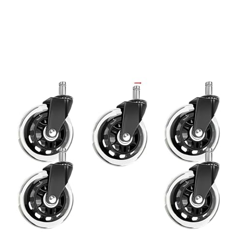 1-5 STÜCKE Universal Mute Caster 50KG Rad 10mm 11mm Ersatz Bürostuhl Schwenkrollen 360 Grad Räder Möbel Hardware(5 Piece 10mm) von YZQOZKJH