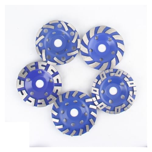 1 Stück 5 Zoll Diamant-Turbo-Schleiftopfscheibe, geeignet for Schleifen, Polieren, Reinigen von Oberflächen, Schleifen von Granit, Beton, Stein, Zement(11T) von YZQOZKJH