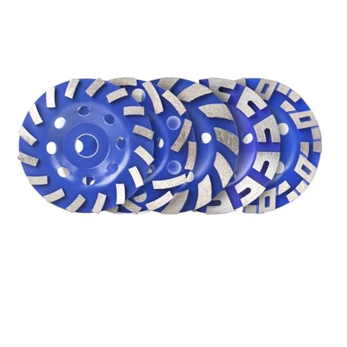1 Stück 5 Zoll Diamant-Turbo-Schleiftopfscheibe, geeignet for Schleifen, Polieren, Reinigen von Oberflächen, Schleifen von Granit, Beton, Stein, Zement(7T) von YZQOZKJH