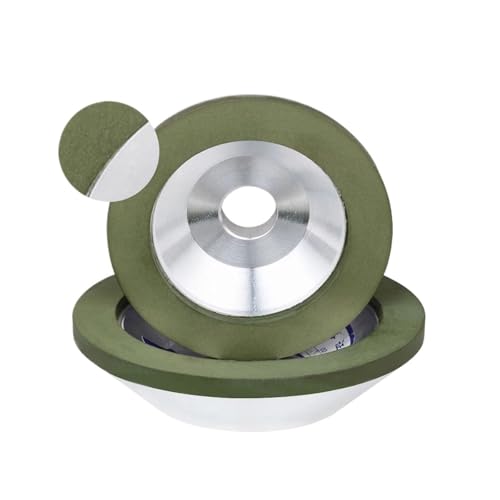 100 Mm/125 Mm Diamant-Schleifscheibe, Topfschleifwerkzeug, Kompatibel Mit Hartmetall-Fräser-Schärfer-Zubehör, 1 Stück, 150–400#(150,125x32x10x3mm) von YZQOZKJH