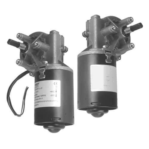 12 V 24 V DC Schneckengetriebe Mit Hohem Drehmoment, Umkehrbarer Schneckengetriebemotor, Permanentmagnet-Gleichstrommotor, Elektrischer Getriebemotor(24V_R-LS) von YZQOZKJH