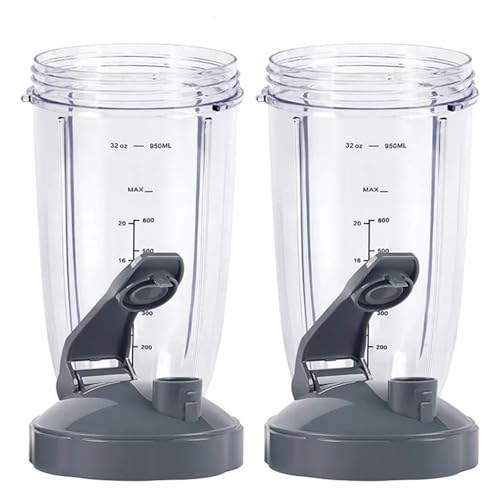 2 Stück Ersatzteile, 32-Unzen-Becher Mit Klappdeckel, Kompatibel Nutribullet 600 W/900 W Mixer-Zubehör von YZQOZKJH