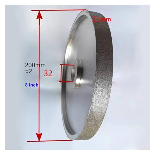200 Mm 8 Zoll Diamant-Schleifscheibe 32 Löcher Stahllegierung Cutter Schleifscheiben 200 X 32 X 25 Mm(320) von YZQOZKJH