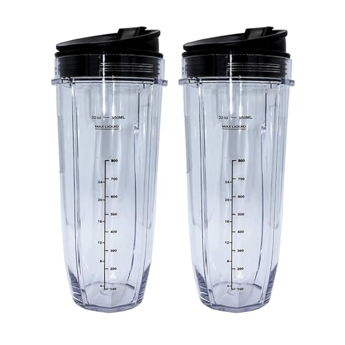 32-Unzen-Becher mit versiegeltem Deckel, Ersatzteile und Zubehör, kompatibel mit Nutri Auto-IQ 1000 W und Dual Blender von YZQOZKJH