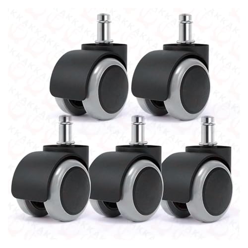 5 Stücke 2 Zoll Universal Swivel Caster Räder Ersatz Gaming Stuhl Büro Stuhl Rollen Trolley Rollen Möbel Hardware(Gray) von YZQOZKJH