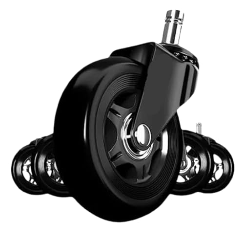 5 Stücke Bürostuhl Räder Ersatz Schreibtisch 3 Zoll Stumm Swivel Caster For Schwere Möbel Universal Polyurethan Gummi(3 inch) von YZQOZKJH
