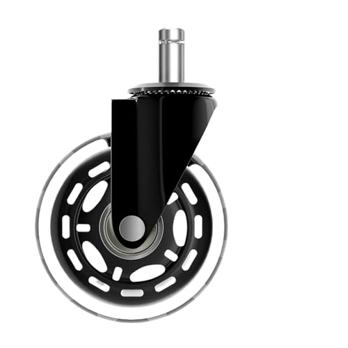 5 stücke Universal Baby Essen Stuhl Rad Befestigung 3 Zoll Gummi 360 Grad Koliken for Möbel Caster Heavy Duty Sicher Rollen Ruhig(10MM) von YZQOZKJH