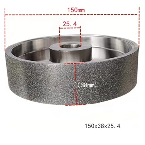 6 Zoll 150 * 38 * 25,4 Mm Diamant-Schleifscheibe, Kompatibel For Polieren Von Keramik, Glas, Wolfram Und Stahl, 45# 80# 180# 200# 320# 600# 800#(320) von YZQOZKJH