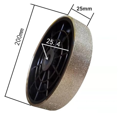 8 Zoll Diamant-Polierscheibe, 200 Mm, 25,4 Mm Loch, Galvanisch Beschichtet, Flache Schmuck-Schleifscheibe(180) von YZQOZKJH