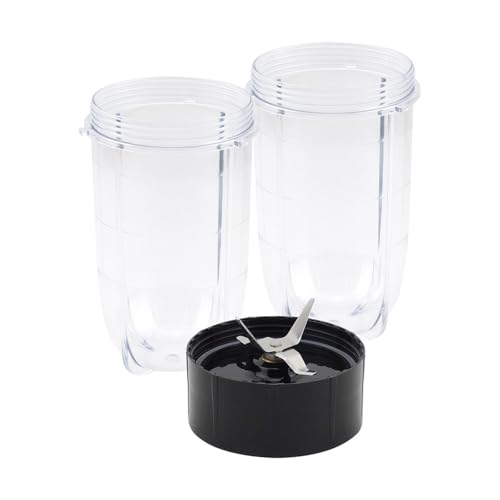 A35R Ersatz-Kreuzklinge + 2-teiliges 16-oz-Becherset, Kompatibel Mit Magic Bullet, Ersatzteile Kompatibel Mit 250-W-Mixer MB1001 A35R Ersatz-Kreuzklinge + 2-teiliges 16-oz-Becherset, Kompatibel Mit Magic Bullet, Ersatzteile Kompatibel Mit 250-W-Mixer MB1001 von YZQOZKJH