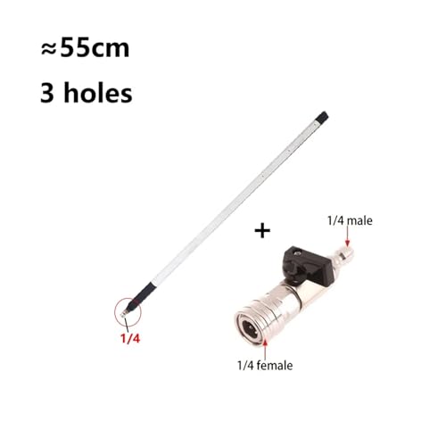 Auto-Kühler-Reinigungsstab, Entfernungsfreies Wassertank-Kühler-Spül- Und Reinigungswerkzeug, Auto-LKW-Hochdruckreiniger-Stab, 1/4 Männlich, 55 Cm(MULTI) von YZQOZKJH