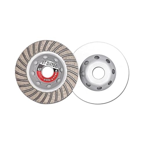 DT-DIATOOL Diamant-Schleifscheibe, 115 Mm/4,5 Zoll, Segmentierte Diamant-Topfschleifscheiben For Beton, Ziegel, Hartgestein(2pcs 115mm) von YZQOZKJH