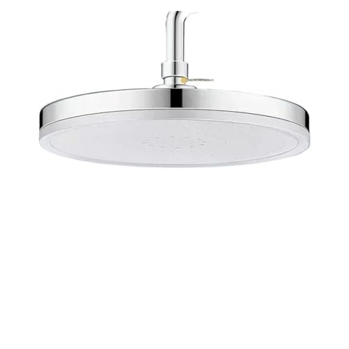 Design Big Panel 6 Modi Supercharge Regenduschkopf Hochdruck Top Regen Wasserhahn Badezimmerzubehör(Black) von YZQOZKJH