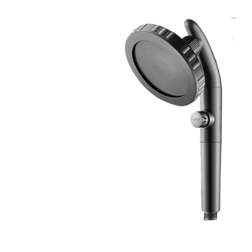 Einstellbarer Handbrause-Duschkopf Mit Doppeltem Verwendungszweck, Drehbarer Ellenbogen-Duschkopf-Set, Booster, Große Wasserleistung(Gray) von YZQOZKJH