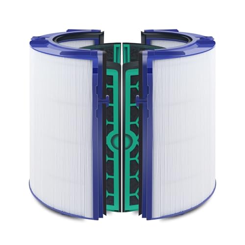 Ersatzfilter, kompatibel mit Dyson HP04 TP04 DP04 TP05 DP05 Luftreiniger, versiegelt, zweistufig, 360° Pure Cool Fan, Kombi-Glas-HEPA-Filter(White) von YZQOZKJH