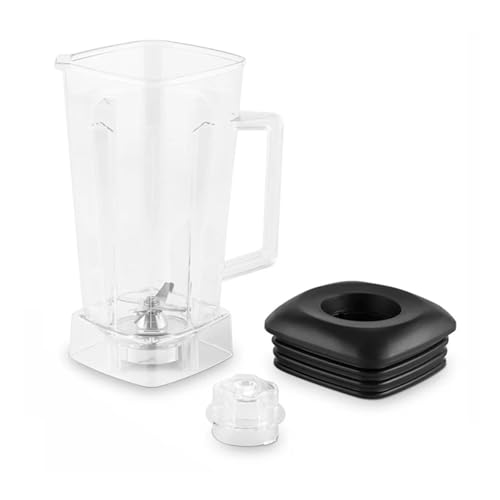 Ersatzteile For Gewerbliche Mixer, BPA-frei, 2 L, Quadratischer Behälter, Krug, Becherboden Mit Gezackten Smoothie-Klingen, Deckel von YZQOZKJH