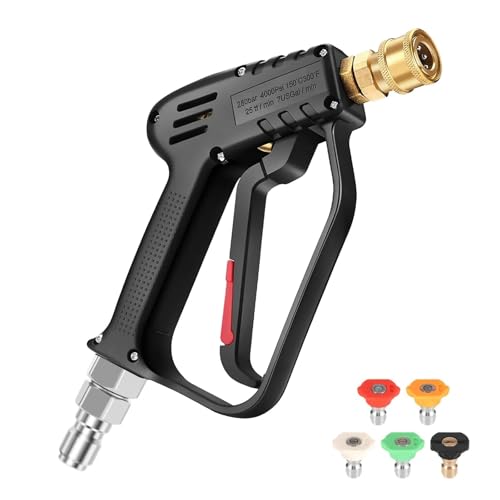 Kurze Hochdruckreinigerpistole Mit Schwenkbarem 3/8-Zoll-Schnellanschluss, Hochdruckreinigergriff Zugauslöser-Ersatz Kurze Hochdruckreinigerpistole Mit Schwenkbarem 3/8-Zoll-Schnellanschluss, Hochdruckreinigergriff Zugauslöser-Ersatz von YZQOZKJH