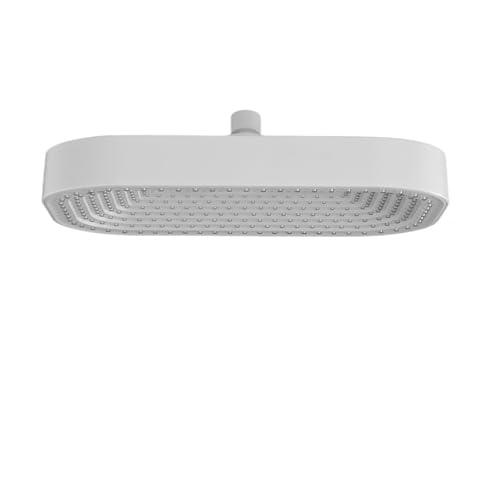 Leichter Luxus-Minimalist Verdickter Großer Duschkopf Explosionsgeschützter Badezimmer-Wasserhahn Badewanne Quadrat Gun Grau(White) von YZQOZKJH