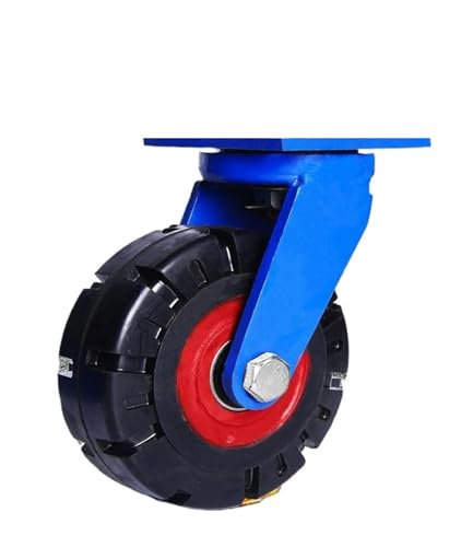 Lenkrollen 6/8/10/12 Zoll Möbel Weichgummi Universal Rad Schwenkrolle(12inch Universal) von YZQOZKJH