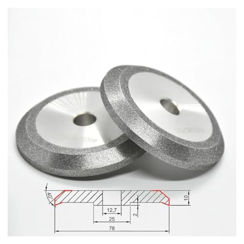 MR Z13-2 CBN-Schleifscheiben, 78 Mm, MR-13A/D 26A SDC-Diamantscheibe, Kompatibel For Schärfen Von Hartmetall-Wolfram-Bohrwerkzeugen(SDC230,MR-13Q) von YZQOZKJH