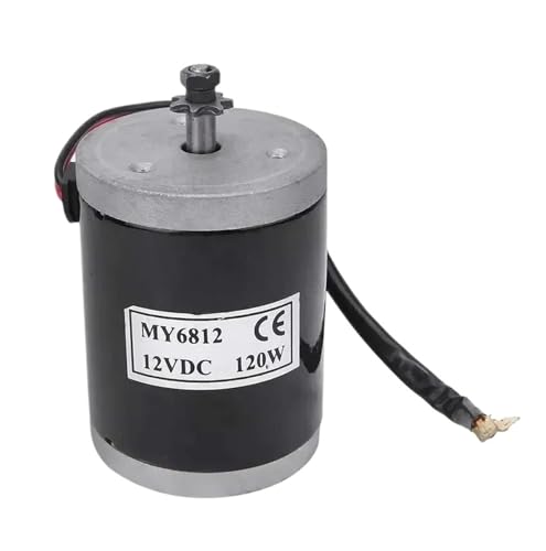 MY6812 150 W 120 W 100 W Gleichstrommotor 12 V/24 V Elektrischer Bürstenmotor, Hochgeschwindigkeits-Kleinbürstenmotor Mit Riemenscheibe(100W_12V) von YZQOZKJH
