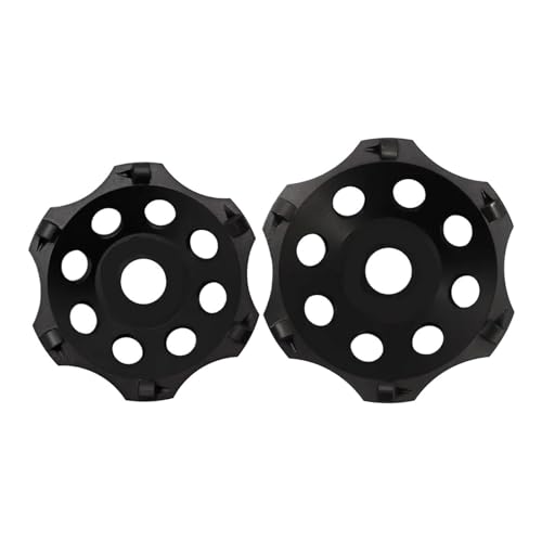 SHDIATOOL Schleiftopfscheibe mit Ø 115/125 mm, sechs PCD-Segmente, Schleifmittel, polykristallin, for Entfernen von Epoxidbeschichtungen, Kleberloch 22,23 mm(1pc,Dia 125mm) von YZQOZKJH