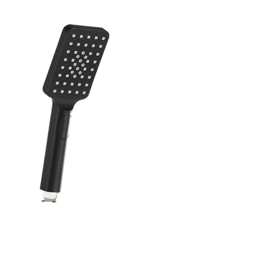 Schwarz Golden Dusche Kopf Regen Wasserhahn Große Fluss ABS Handbrause Zubehör(Black Handshower) von YZQOZKJH