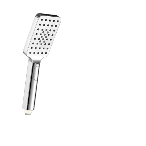 Schwarz Golden Dusche Kopf Regen Wasserhahn Große Fluss ABS Handbrause Zubehör(Chrome Handshower) von YZQOZKJH