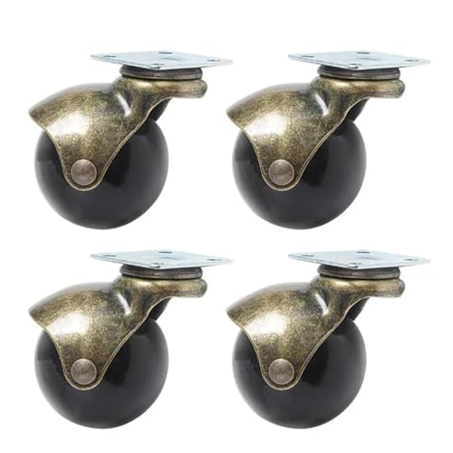 Universal-Lenkrollen, 5,1 cm, antikes Kupfer, Kugelgelenk, Bürostuhl-Lenkrollen, antikes Messing(Casters) von YZQOZKJH
