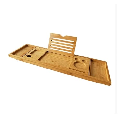 YZQOZKJH 1 Stück handgefertigte Badewannenablage aus Holz, Badezimmerregale, geeignet for Badezimmerzubehör for Zuhause, Badewannenständer NJ72617(A) von YZQOZKJH