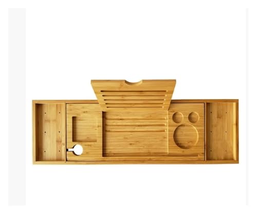 YZQOZKJH 1 Stück handgefertigte Badewannenablage aus Holz, Badezimmerregale, geeignet for Badezimmerzubehör for Zuhause, Badewannenständer NJ72617(See Picture) von YZQOZKJH
