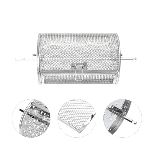 YZQOZKJH 1set Rotierenden Bräter Edelstahl Grillen Käfig Küche Backen Werkzeug Universal Grill Korb Grill Zubehör YZQOZKJH 1set Rotierenden Bräter Edelstahl Grillen Käfig Küche Backen Werkzeug Universal Grill Korb Grill Zubehör von YZQOZKJH