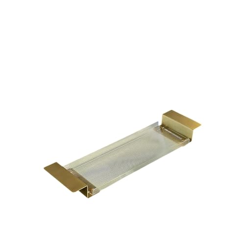 YZQOZKJH Acryl Badewanne Tablett Ausziehbares Zubehör Elegantes Rack Drain Bad Regal for Telefonbuch Kerze(80 cm Length) von YZQOZKJH