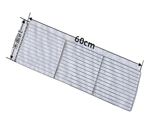 YZQOZKJH Edelstahl Barbecue Net EET Square Thiened Outdoor Holzkohle Ofen Barbecueid Haushaltswerkzeug dicht Me(60 * 18cm) von YZQOZKJH