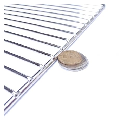 YZQOZKJH Edelstahl Barbecue Net EET Square Thiened Outdoor Holzkohle Ofen Barbecueid Haushaltswerkzeug dicht Me(Blue 50x 30cm) von YZQOZKJH