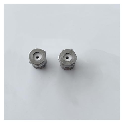 YZQOZKJH Hochwertige Edelstahl-Kanalreinigungs-Baggerschneiddüse Warthog Hochdruckreinigung WT-3/8 Rotierende Kugel-Kugelstrahldüse(M6 1.8MM 60L Back) von YZQOZKJH
