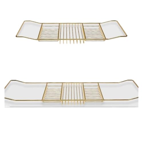 YZQOZKJH Kreative Badewanne Lagerregal Haushalt Skalierbare Badezimmer Halter Quadratisch Hohl Multi Funktionale 1PCS LF738(Color17) von YZQOZKJH