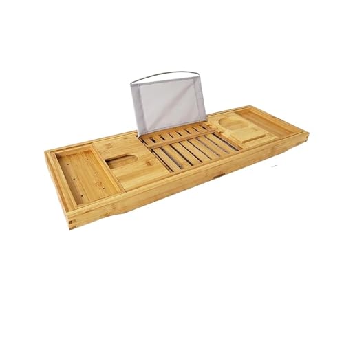 YZQOZKJH Mehrzweck-Badewannenablage for Zusammenklappen, Badewannentablett und Eimerabdeckung zur Verbesserung Ihres Badeerlebnisses mit praktischen Funktionen(Dark Khaki) von YZQOZKJH