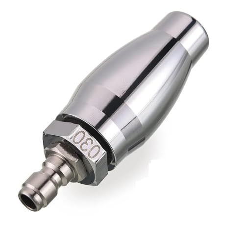 YZQOZKJH Reinigungsmaschine Turbinendüse for Hochdruckreiniger, Rotierende Edelstahldüse Mit 1/4-Zoll-Schnellsteckeranschluss, 3600 PSI von YZQOZKJH