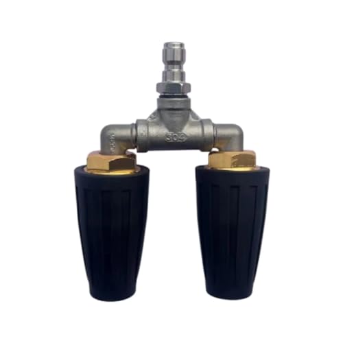 YZQOZKJH Rotierende Sprühdüse, Doppelturbinendüse, 4000 PSI, Ersatzdüse, Sprühspitze for Garten-Hochdruckreiniger-Reinigungswerkzeug(Black) von YZQOZKJH