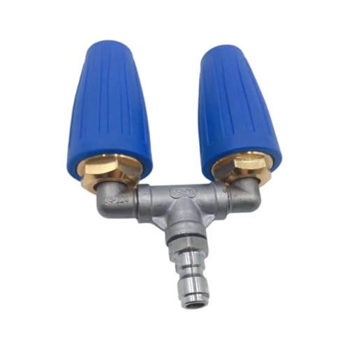 YZQOZKJH Rotierende Sprühdüse, Doppelturbinendüse, 4000 PSI, Ersatzdüse, Sprühspitze for Garten-Hochdruckreiniger-Reinigungswerkzeug(Blue) von YZQOZKJH