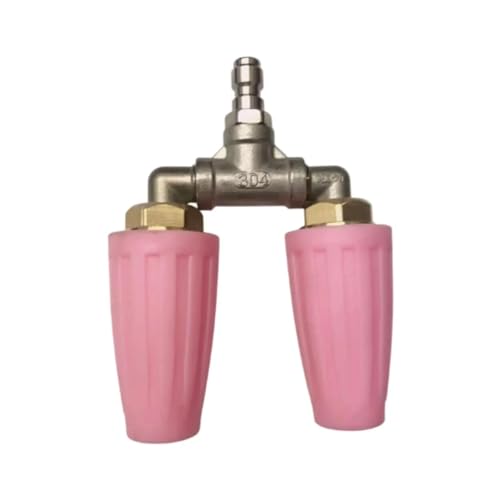 YZQOZKJH Rotierende Sprühdüse, Doppelturbinendüse, 4000 PSI, Ersatzdüse, Sprühspitze for Garten-Hochdruckreiniger-Reinigungswerkzeug(Pink) von YZQOZKJH