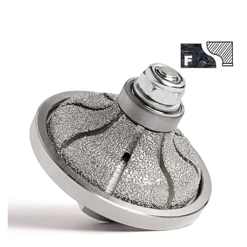 Z-LION F20-Typ-Form, Diamant-Vakuum-gelötetes Handprofilrad, Kompatibel Mit Arbeitsplattenkanten, Granit- Und Marmorkanten-Schleiffräser(M14) von YZQOZKJH