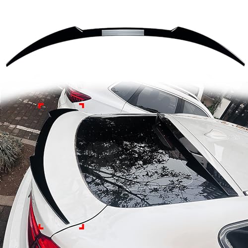 YZQSWCX Auto ABS Heckspoiler für BMW X6 F16 2015-2019, Kofferraum Lippe Spoiler Bodykit Tuning Styling Zubehör,Gloss Black von YZQSWCX