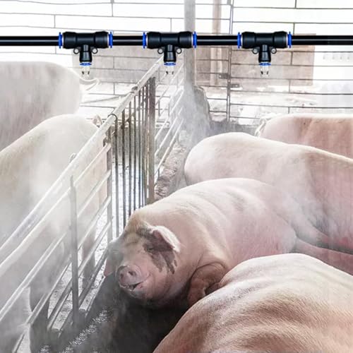 Automatisches Vernebelungssystem for Fabriken und Gewächshäuser, Kühlgeräte for Rinder-/Hühner-/Schweine-/Entenfarmen, zur Staubentfernung/Befeuchtung, Bewässerungssystem for Baustellenzäune, in mehre von YZRDCXM