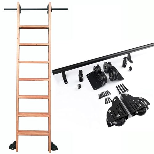 Schiebeleiter-Hardware-Kit – Komplettset, 2 m lange Rollschiene/Schiene for den Innenbereich, for Zuhause und Büro, Leiter im Lieferumfang enthalten, langlebig und einfach zu installieren Schiebeleiter-Hardware-Kit – Komplettset, 2 m lange Rollschiene/Schiene for den Innenbereich, for Zuhause und Büro, Leiter im Lieferumfang enthalten, langlebig und einfach zu installieren von YZRDCXM