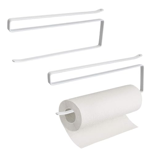 YZROHYI 2 Stück Küchenrollenhalter Ohne Bohren,Küchentollenhalterung Weiß,Paper Towel Holder,Küchenpapierhalter Wand,Papierhandtuchhalter,Kitchen Roll Holder,Haushaltsrollenhalter für Speisekammer YZROHYI 2 Stück Küchenrollenhalter Ohne Bohren,Küchentollenhalterung Weiß,Paper Towel Holder,Küchenpapierhalter Wand,Papierhandtuchhalter,Kitchen Roll Holder,Haushaltsrollenhalter für Speisekammer von YZROHYI