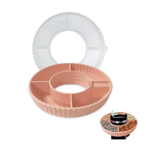YZROHYI Snackschale für Stanley Cup Teller,Snackteller Silikon Mit 4 Fächern,Snackteller Mit Deckel für Stanley Cup Snack Tray,Snack Tablett Kompatibel Mit Stanley,Zubehör für Stanley Becher - Rosa YZROHYI Snackschale für Stanley Cup Teller,Snackteller Silikon Mit 4 Fächern,Snackteller Mit Deckel für Stanley Cup Snack Tray,Snack Tablett Kompatibel Mit Stanley,Zubehör für Stanley Becher - Rosa von YZROHYI