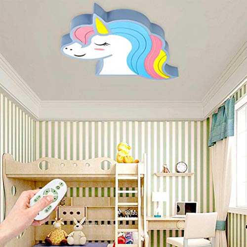 Kinderzimmerlampe LED Dimmbar Deckenleuchte Mit Fernbedienung Deckenlampe Einhorn Form Acryl Mädchen/Junge Zimmer Beleuchtung Kinder Schlafzimmer Esszimmer Hotelzimmer Dekorative Pendelleuchte,Blau … Kinderzimmerlampe LED Dimmbar Deckenleuchte Mit Fernbedienung Deckenlampe Einhorn Form Acryl Mädchen/Junge Zimmer Beleuchtung Kinder Schlafzimmer Esszimmer Hotelzimmer Dekorative Pendelleuchte,Blau … von YZSJ