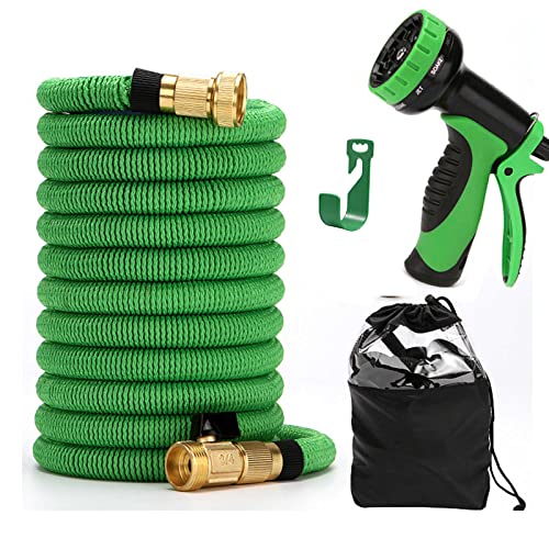 YZSMD 75-300 Fuß Gartenschlauch Erweiterbarer Schlauch - Flexibler, leichtes, expandierbares, expandierbares Schlauch, der einen dauerhaften Wasserschlauch mit 3/4 -Zoll -Messingbeschlägen für von YZSMD